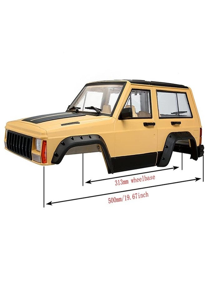RCJUMPANT 1/10 RC Crawler Hard Body Shell Kit - 313mm Wheelbase Cherokee Body for Axial SCX10, SCX10 II 90046, 90047 & TRX4 Kits (Grey) - Image 2